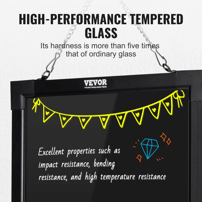 LED Message Writing Board 40.6x30.5 cm Illuminated Erasable Lighted Chalkboard