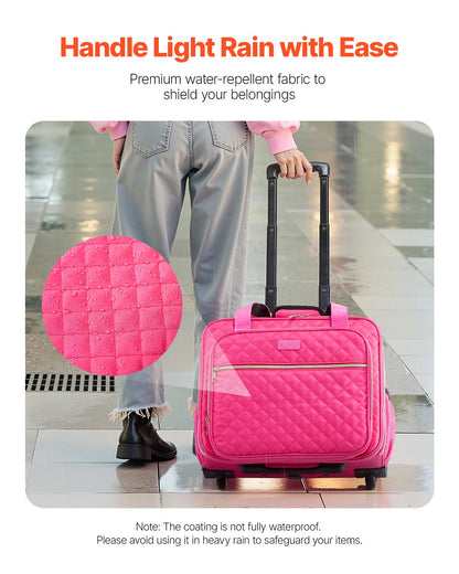 Rolling Laptop Bag 17,3 inch (43,9 cm) Wheeled Computer Bag for Travel Women Men