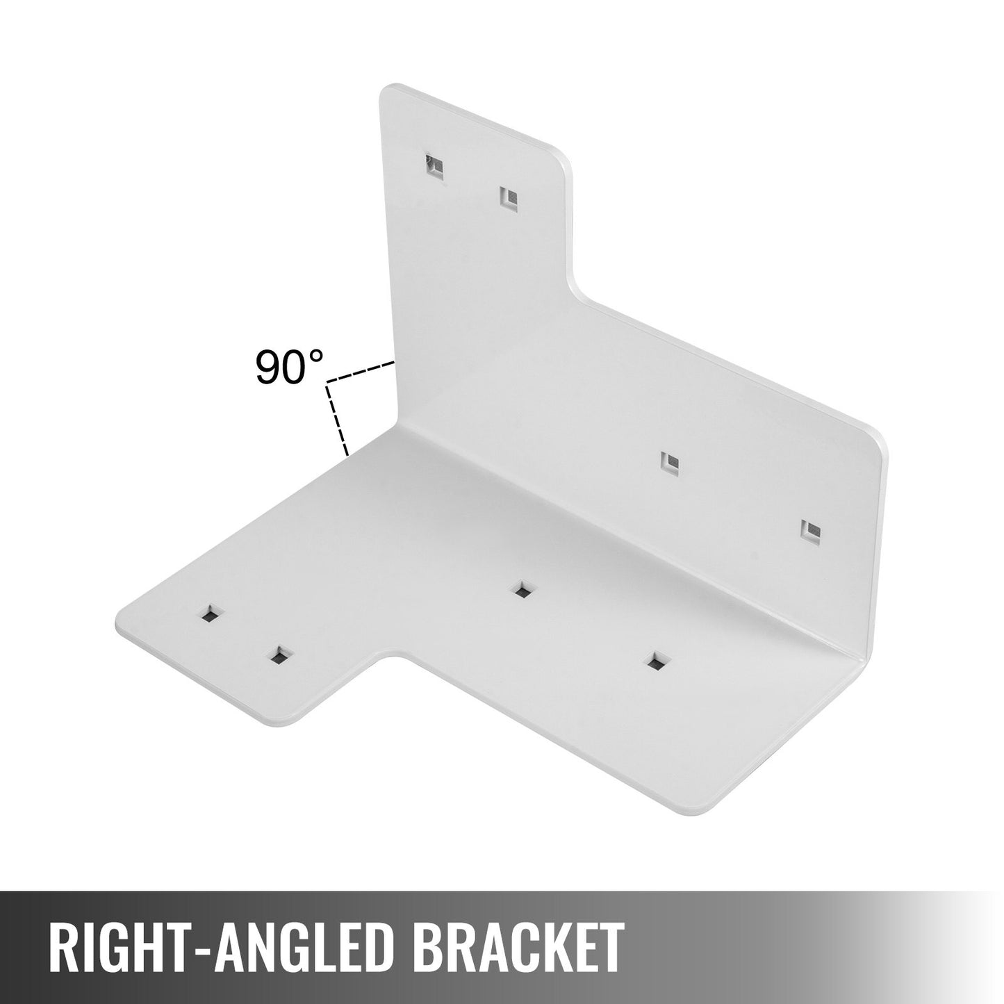Workbench Corner Brackets 8 PCs Shop Table Bracket Kit 48 LBS Shop Table Corner Brackets 4 mm Right Angle White Color Galvanized Steel Elevated Platform Brackets for Deck Edge and Work Bench