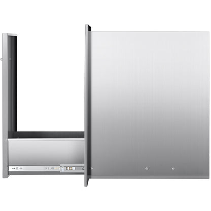 Soplåda för utomhuskök, 33,5 cm B x 49,6 cm D x 61,8 cm H Invändig förvaring, mångsidiga utekökslådor i rostfritt stål, maxkapacitet per våning, 22,5 kg, för utomhuskök med grillö