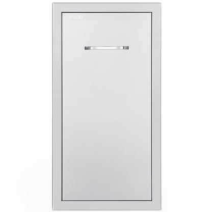 Soplåda för utomhuskök, 33,5 cm B x 49,6 cm D x 61,8 cm H Invändig förvaring, mångsidiga utekökslådor i rostfritt stål, maxkapacitet per våning, 22,5 kg, för utomhuskök med grillö