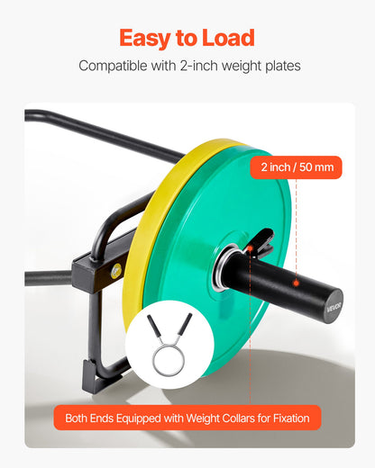 Trap Bar Hex Bar, 50mm Hex Barbell, 240 kg Capacity Shrug Bars, Weightlifting and Strength Training Equipment, Home Gym for Squats, Deadlifts, Shoulder Presses, Black
