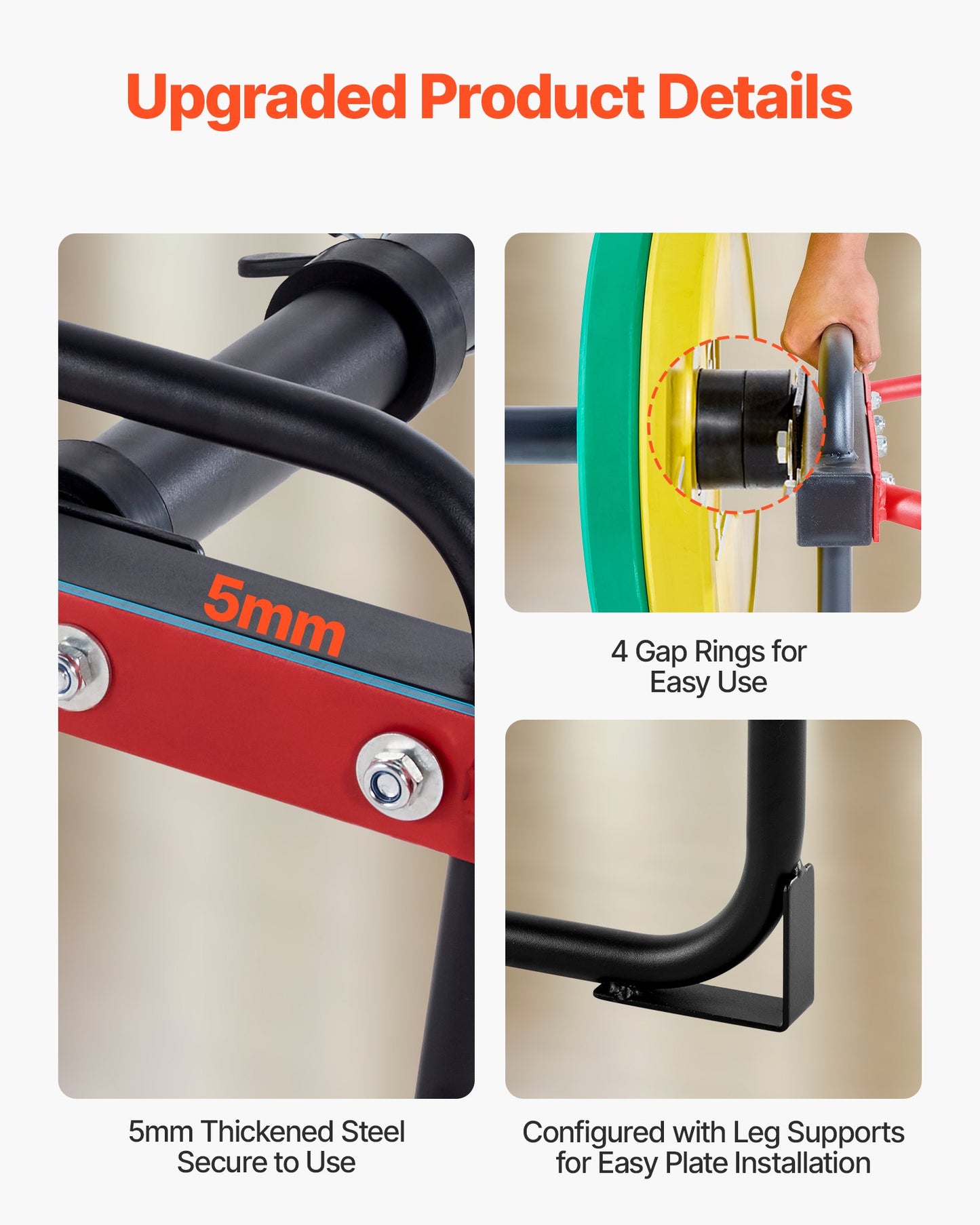 Trap Bar Hex Bar, 50 mm sexkantsstång, 240 kg kapacitet för axelremsstänger, tyngdlyftnings- och styrketräningsutrustning, hemmagym för knäböj, marklyft, axelpress, röd