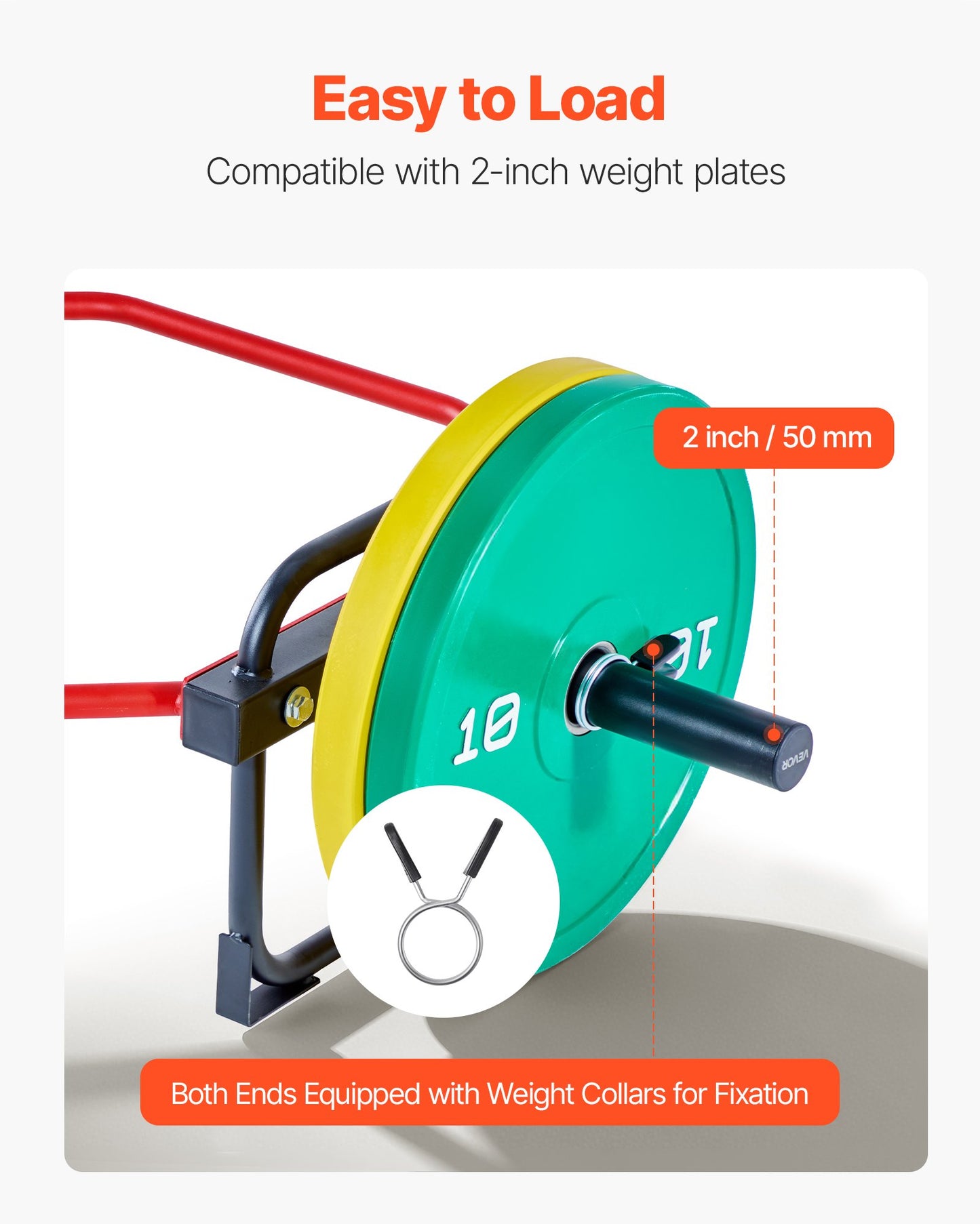 Trap Bar Hex Bar, 50 mm sexkantsstång, 240 kg kapacitet för axelremsstänger, tyngdlyftnings- och styrketräningsutrustning, hemmagym för knäböj, marklyft, axelpress, röd