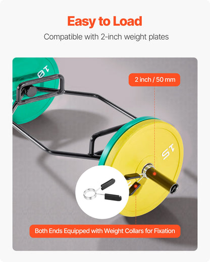 Trap Bar Hex Bar, 50 mm sexkantsstång, 360 kg kapacitet Shrug Bars med räfflade grepp, tyngdlyftnings- och styrketräningsutrustning, hemmagym för knäböj, marklyft, axelpress, svart