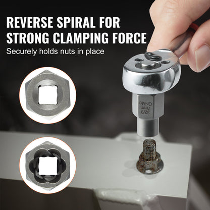 Bultutdragarsats, 29-delars bult- och mutterutdragarsats, 6 mm till 10 mm, 13/32" till 3/4", CR-MO-stålutdragarsats med förvaringsfodral, för borttagning av skadade rostiga bultar, muttrar och skruvar