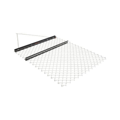 Drag Harrow, 4 x 5 ft Chain Harrow - Made from Q235 Steel, UTV Tractor Attachments for Landscape Leveling or Sod Prepping, Durable Harrow Rake for Gravel Driveway, Farm Field Garden Black