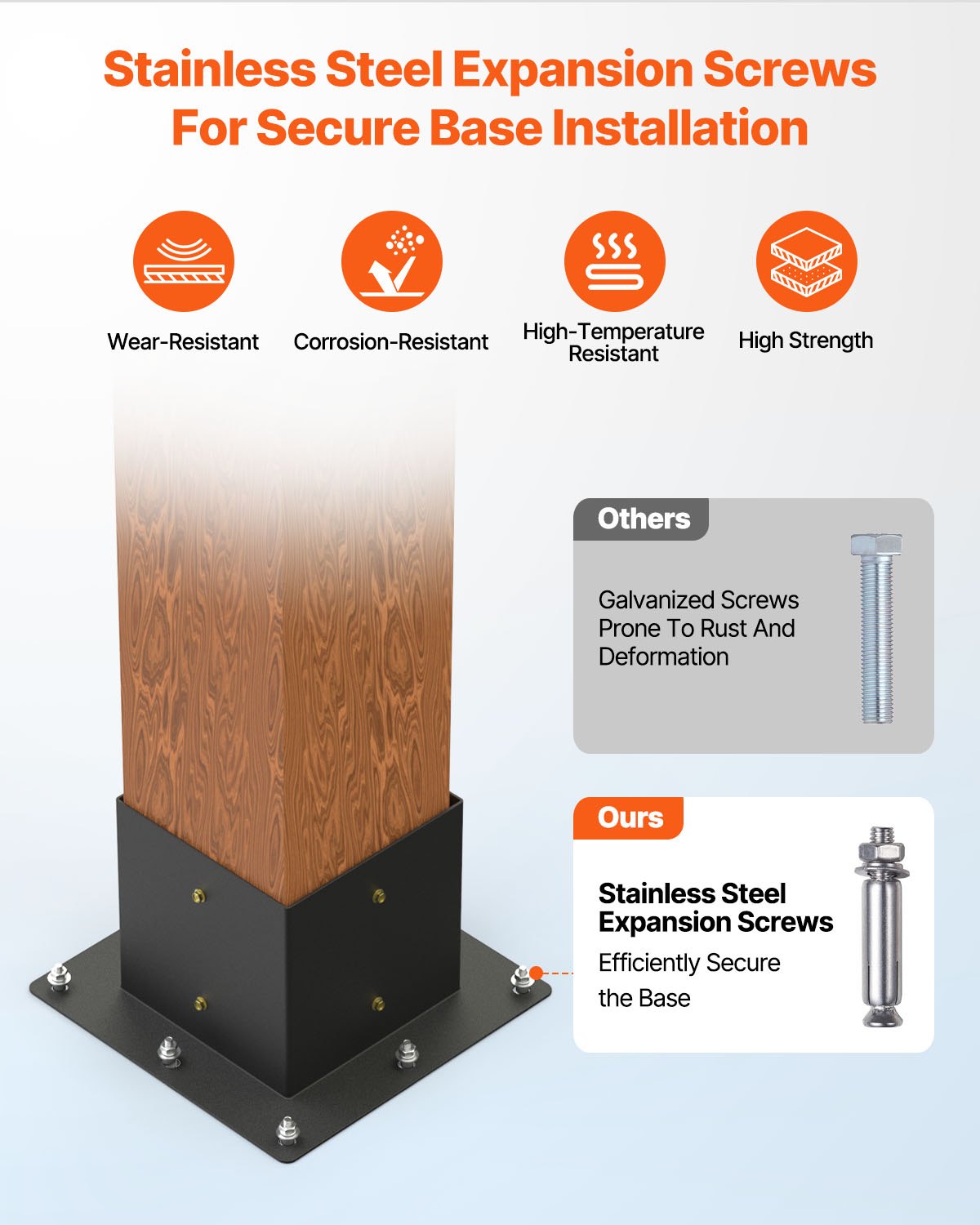 Pergola Bracket Kit, 6x6 Inch (Inner Size 142 x 142 mm), 2 Pcs 4-Way Heavy Duty Corner Bracket Woodworks DIY Post Base Kit, Easy Installation Wooden Beams for Gazebos, Patio Pergolas, Log Cabin