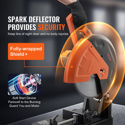 Kapsåg 35,6 cm Geringssåg för metallkapning Torrkapsåg 45° vinkel