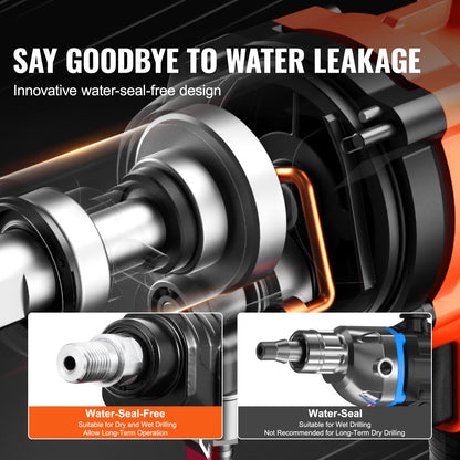 Core Drill Machine 2.03-20.1 cm Dia 3000W Diamond Core Drill Rig with Stand