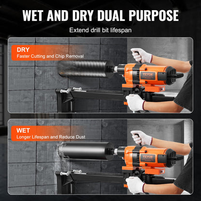 Core Drill Machine 2.03-30 cm Dia 3500W Diamond Core Drill Rig with Stand