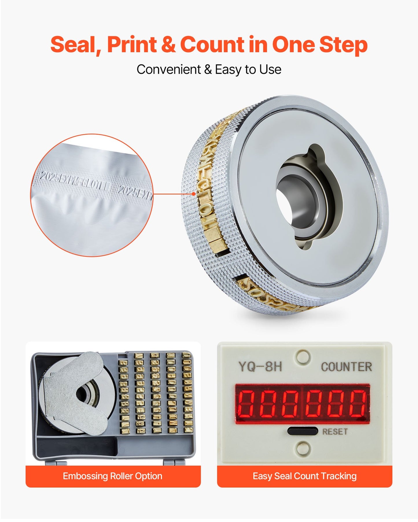 Kontinuerlig påsbandsförslutningsmaskin, 6-12 mm förseglingsbredd, vertikal bandförslutningsmaskin med rulltryck, temperatur- och hastighetsjusterbar, värmeförslutningsmaskin för 0,03-0,8 mm plastpåsar