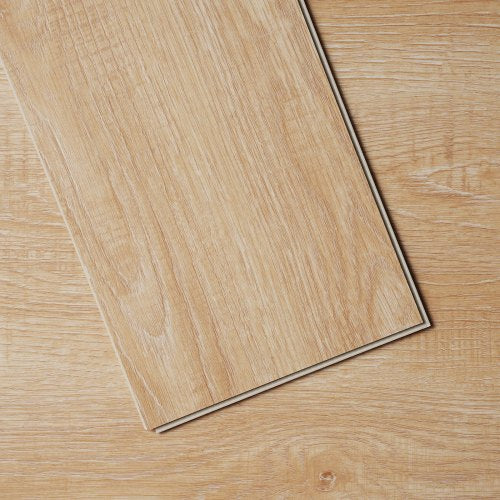 Interlocking Vinyl Floor Tiles 1220 X 185 mm, 10 Tiles 5.5mm Thick Snap Together, Natural Wood Grain DIY Flooring for Kitchen, Dining Room, Bedrooms & Bathrooms, Easy for Home Decor