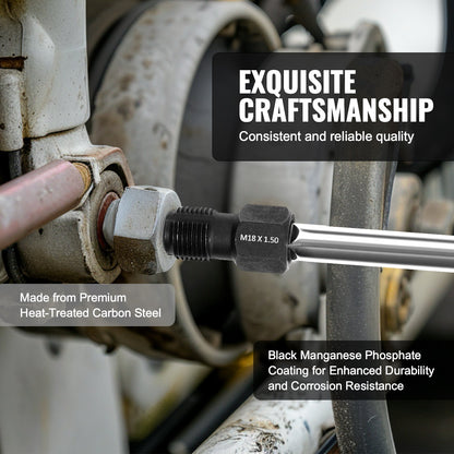 7-Piece Thread Chaser Set, Metric Thread Restorer Tool M10 M12 M14 M18 M20 M22, Rethreading Tool Kit with Storage Case, Heat Treated Carbon Steel, for Automotive Thread Repair Applications