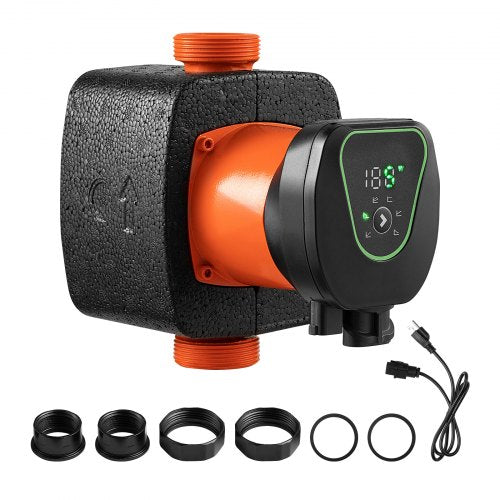 LPS25-11PA/180 Högeffektiv cirkulationspump, 117 LPM, 11 M maxlyft Gjutjärns varmvattencirkulationspump, gängad anslutning, backventil, tyst drift, för värmesystem i hemmet