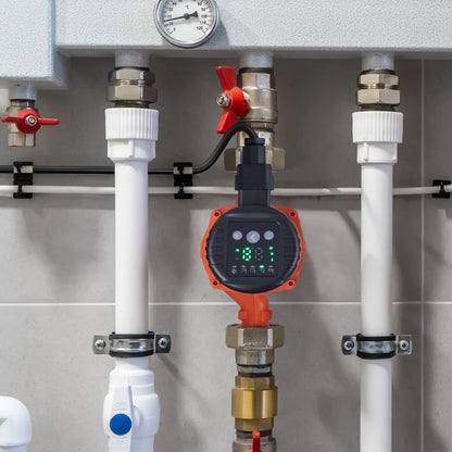 LPS25-8BP-180 Varmvattencirkulationspump, 220V, 60W 67 L/min Högeffektiv cirkulationspump, EMC Automatisk vattencirkulationspump 38 mm (1,5") Gängad NPT-cirkulationspump för varmvattenberedare