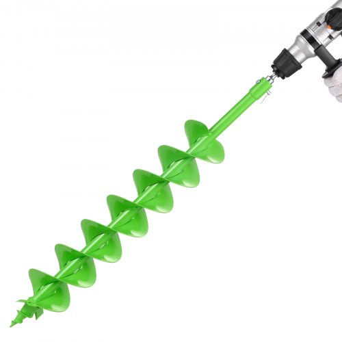 Borrkrona för plantering, 120 x 790 mm spiralborrkrona, kompatibel med borrar med 20 mm innerdiameter, kraftigt verktyg för lökplantering, stolphålsborrtillbehör för trädgårdsgrävare