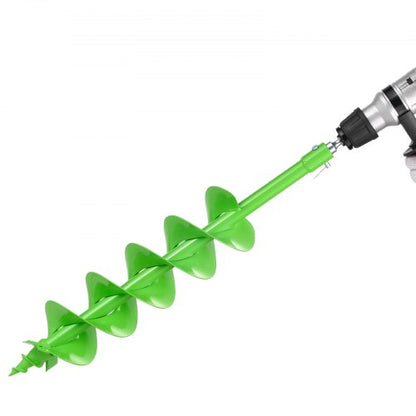 Borrkrona för plantering, 150 x 800 mm spiralborrkrona, kompatibel med borrar med 20 mm innerdiameter, kraftigt verktyg för lökplantering, stolphålsborrningstillbehör för trädgårdsstaket