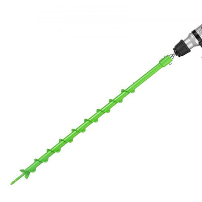 Auger Drill Bit for Planting, 60 x 800 mm Spiral Drill Bit, Compatible with 20mm ID Drive Drills, Heavy Duty Bulb Planter Tool, Post Hole Drilling Attachments for Garden Digger Fence