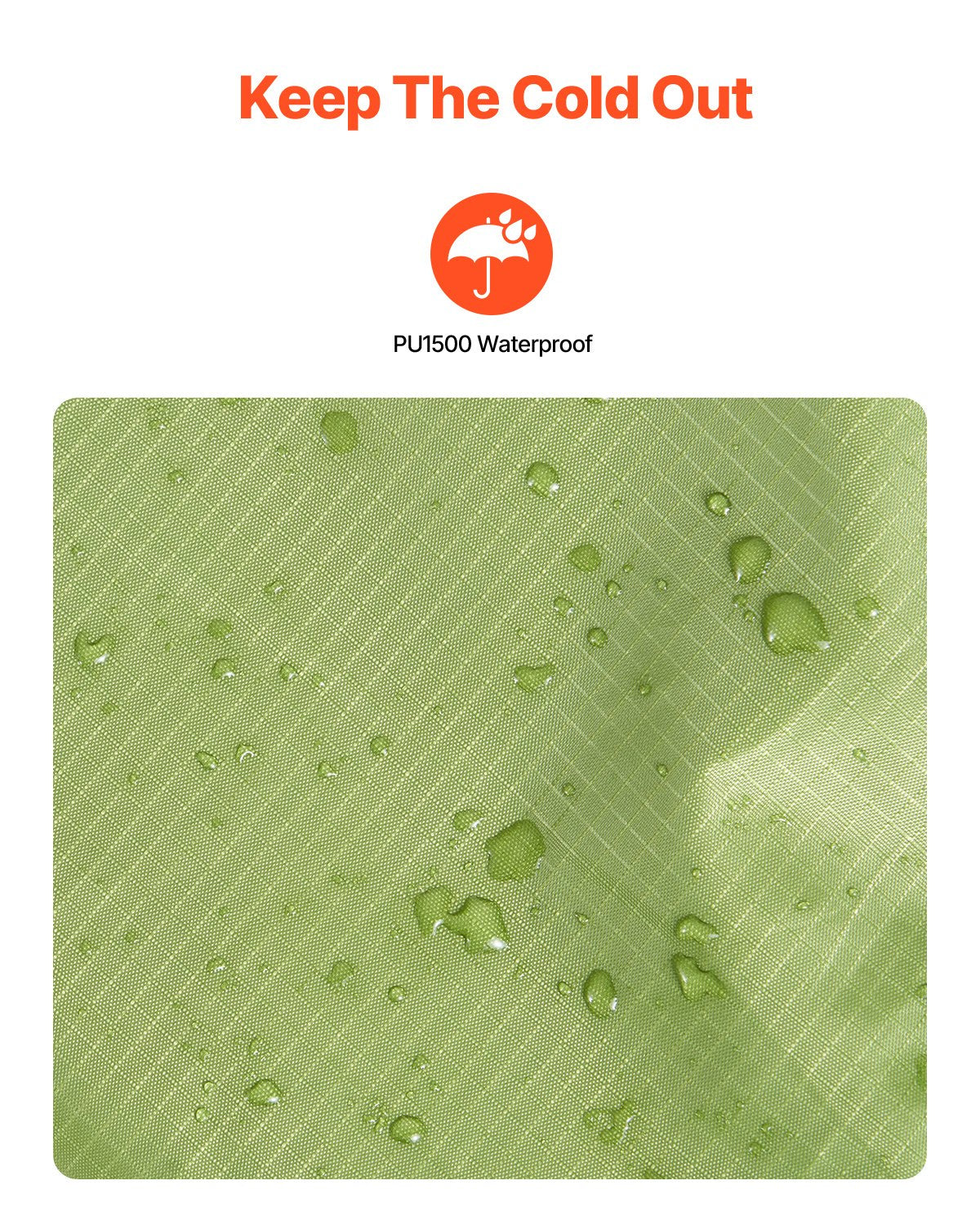 Camping Blanket 2x1,5m (79" x 59") Wearable Warm Stadium Blanket Outdoor Light Green