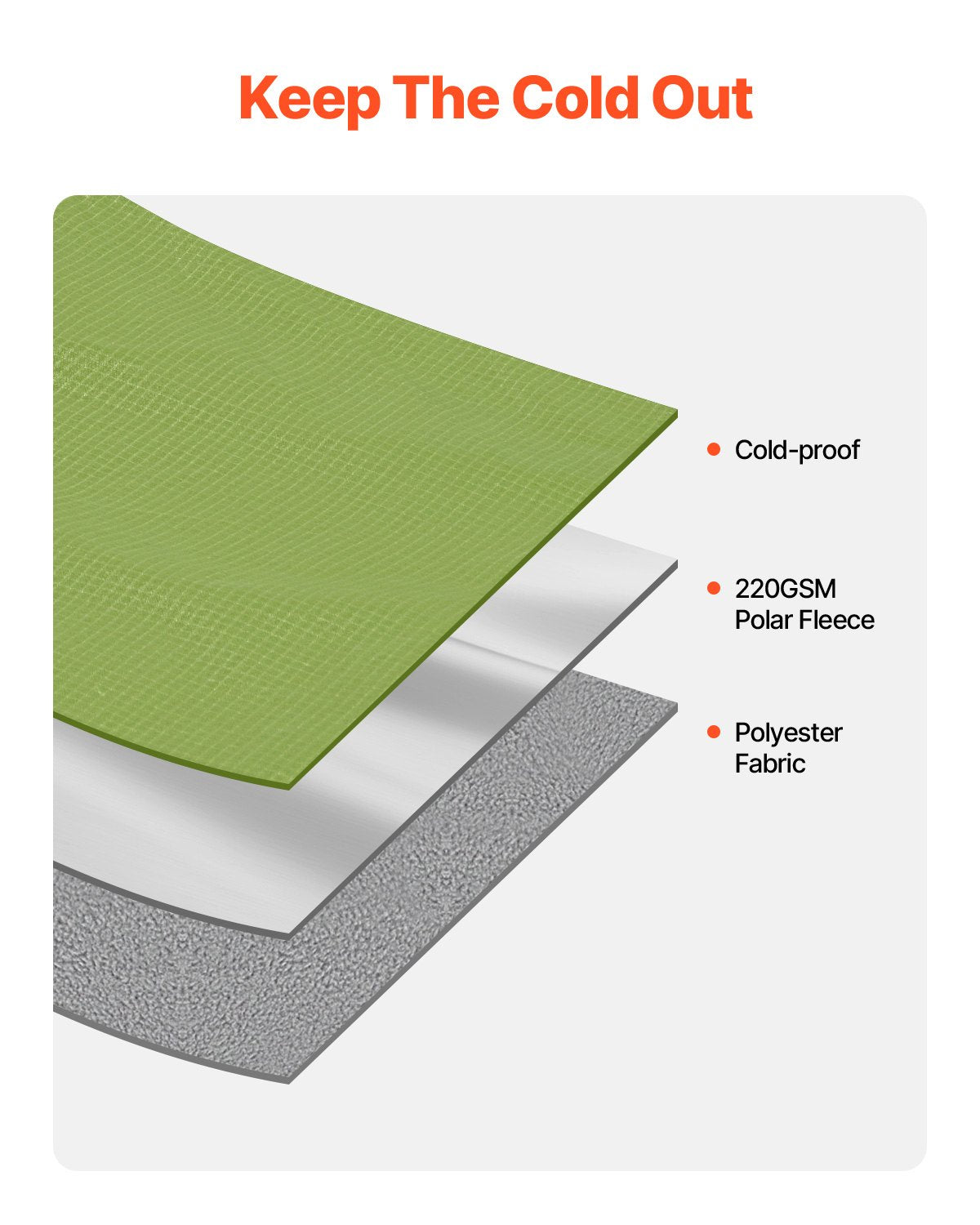 Camping Blanket 2x1,5m (79" x 59") Wearable Warm Stadium Blanket Outdoor Light Green