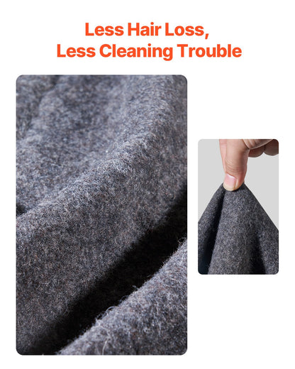 Wool Camping Blanket 1,62x2,23m / 64" x 88" Warm for Camping Hiking Travel Dark Grey
