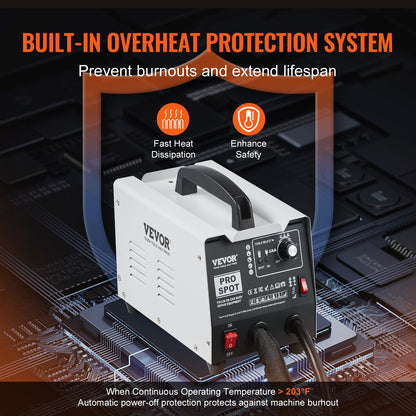 Stud Welder Dent Repair Kit, Auto Body Spot Welding Dent Puller Machine with 7 Welding Modes & Adjustable Power, 1.8KW Spot Welder Dent Removal Tool for Car, Truck Dent Repair