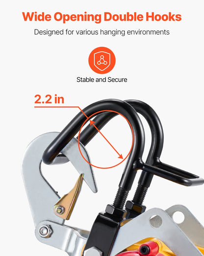 2-i-1 elektrisk vinsch med lyftfunktion, kapacitet 500 kg, 1800 W bärbar vinsch, 27 m lyfthöjd, 11 m/min med trådbunden och trådlös fjärrkontroll, för garage, lager, fabrikslyft och bogsering