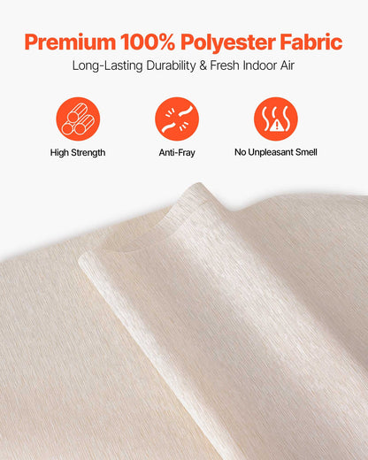 Panel Track Blinds, Extendable Track from 116 cm to 218 cm W, Trimmable Panel Curtains Up to 243cm H, Adjustable Vertical Panel Blinds for Sliding Doors, Patio Doors, Room Divider, Light Brown