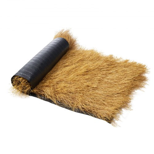 Artificial Thatch Grass Roof, 0.4 x 1.2 m Tiki Bar Hut Thatch Roofing Roll, Waterproof & Fire-Resistant, Palapa Tiki Roof Mat for Patio Pool Beach Tropical Hawaiian Party Decor