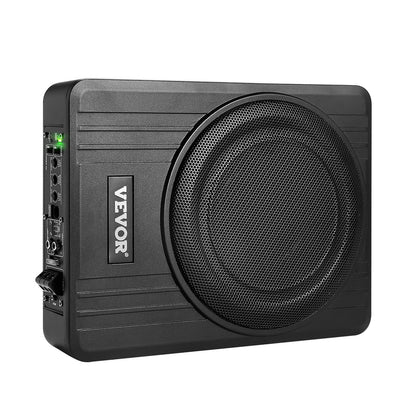 10" 300W subwoofer för undersätet, smala, drivna subwoofers för bil under sätet, inbyggd lågprofilsubwooferförstärkare, hög-/lågnivåingång och volymkontroll för stadsjeepar, bil, lastbil, husbil