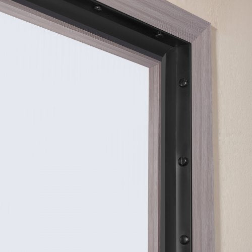 Garage Door Seal Top and Sides Seal Strip, 20 FT Universal Weather Stripping Replacement Soft and Hard Composite, Weatherproofing Garage Door TPE Seals with Adhesive Backed and Screws, Black