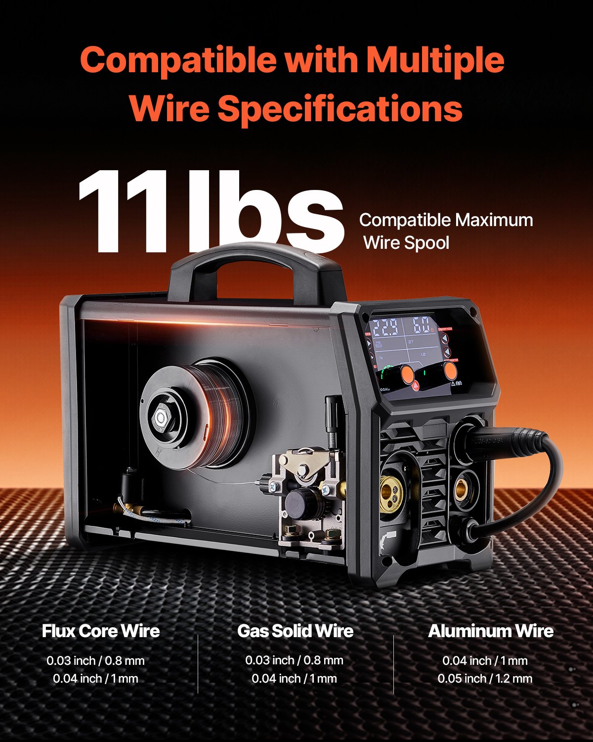 Pro MIG Welder, 200Amp Pluse Mig Welding Machine, 5-in-1 Synergic Welder Machine MIG Pluse/Gas MIG/Flux Core MIG/Stick/Lift TIG with IGBT Inverter Technology and LCD Screen Display