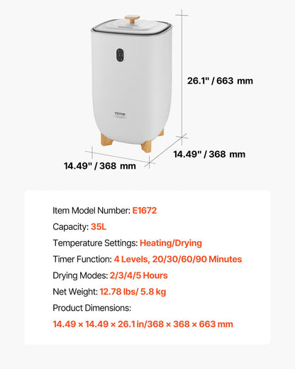 Towel Warmers for Bathroom, 35 L Towel Warmer Bucket, Towel Dryer with Auto Shut Off for Spa Fits up to 6 Oversized Bath Towels, Blankets, Clothes, Bathrobes, PJ's and More