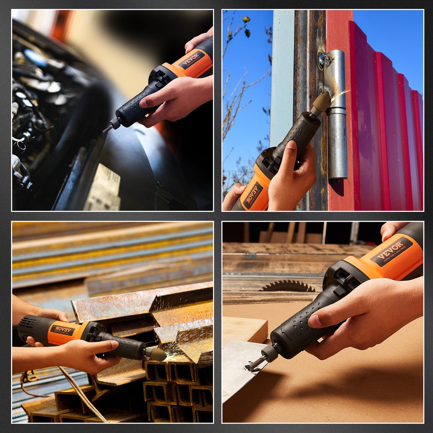 Die Grinder 6.4 mm Heavy Duty Straight Die Grinder 30000RPM 6 Variable Speed