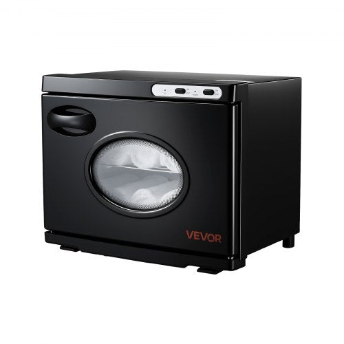 Handduksvärmare, 23L stort handduksvärmarskåp med genomskinligt fönster, klämma och rostfria stålställ, rymmer 36 handdukar, allround värmeskåp för spa, barberare, manikyr, massage, salong