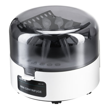 Mini Centrifuge Machine, 3013xg RCF Electric Laboratory Centrifuge Machine with 2-in-1 Rotor for 0.2/1.5/2ml Tube Capacity, Fixed Speed 7000r/min, Low Noise, Widely Used in Various Experiments