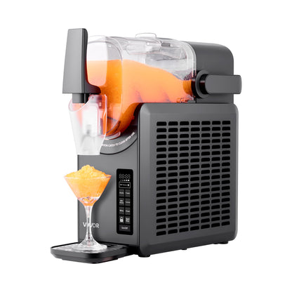 Slushie-maskin, 2,6 l/88 oz, ingen is behövs, slushmaskin för hemmet, fryst dryckesmaskin med 5 förinställda program, margaritamaskin med självrengöring, frysta margaritas, frappés, milkshake och mer