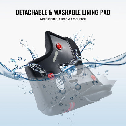 Motorcykelhjälm, integralhjälm, smart gatu-ABS och högdensitetshjälm med Bluetooth-kortplats och utbytbart glas, DOT-godkänd bekväm motocrosshjälm, lämplig för ungdomar och vuxna