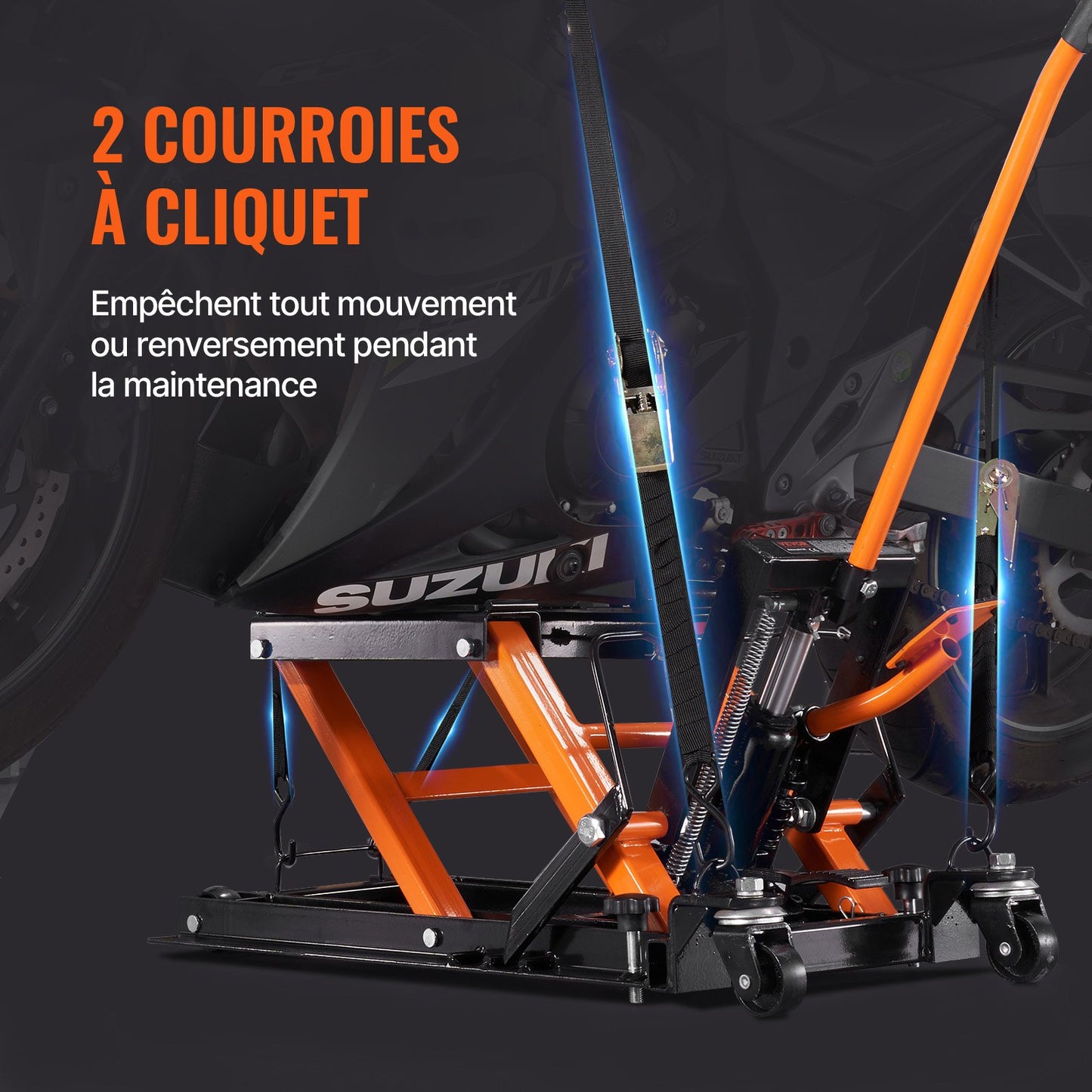 Motorcycle Hydraulic Pump Jack 680.4 kg ATV Dirt Bike Stand