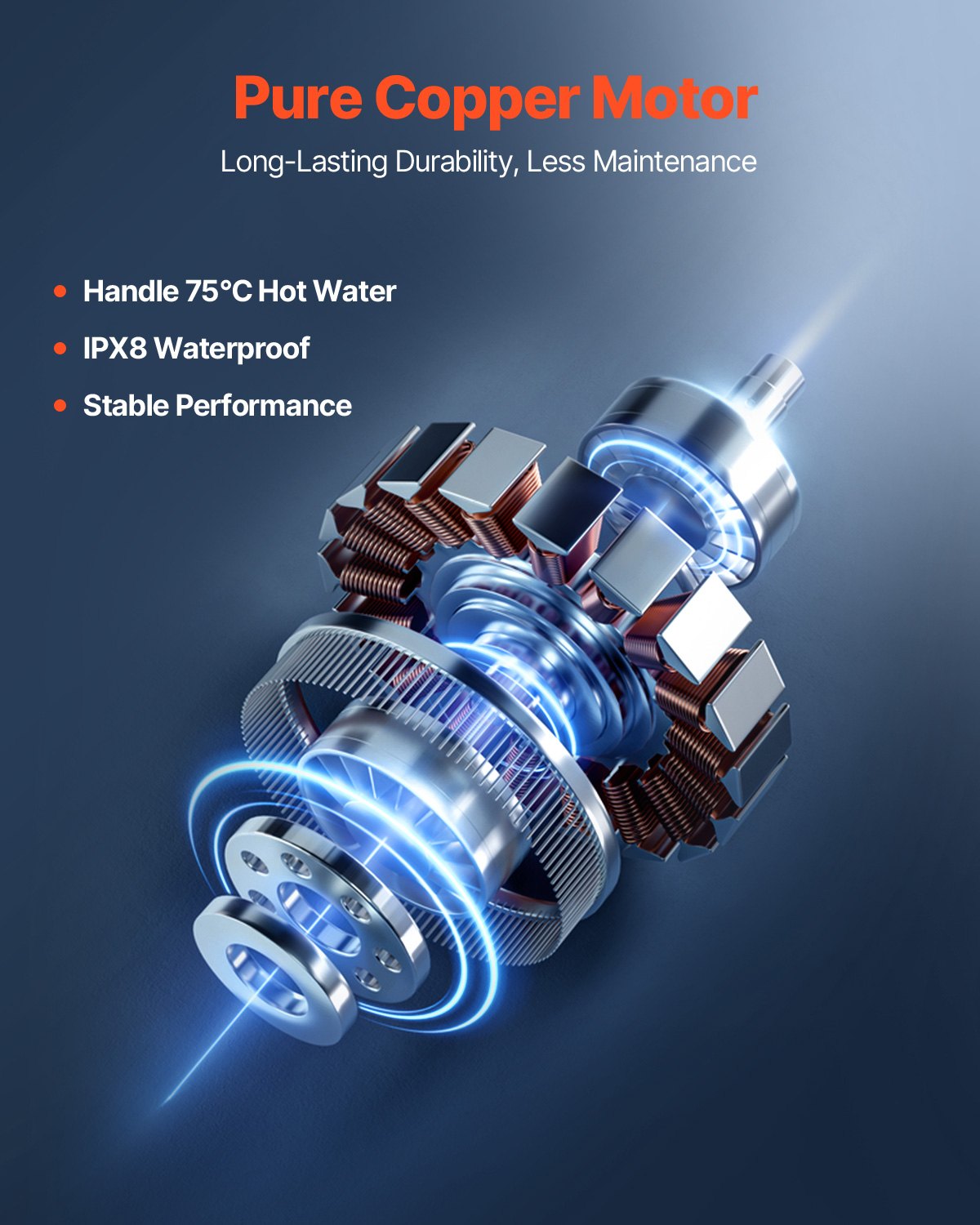 Macerator Pump, 900W, 180 L/min(48 GPM) Flow, 40 ft/12 m Head, Macerator Sewerage Toilet Pump with 4 Water Inlets, Waste Water Disposal Upflush Machine for Toilet, Basement, Shower, Sink, Laundry, Bathtub