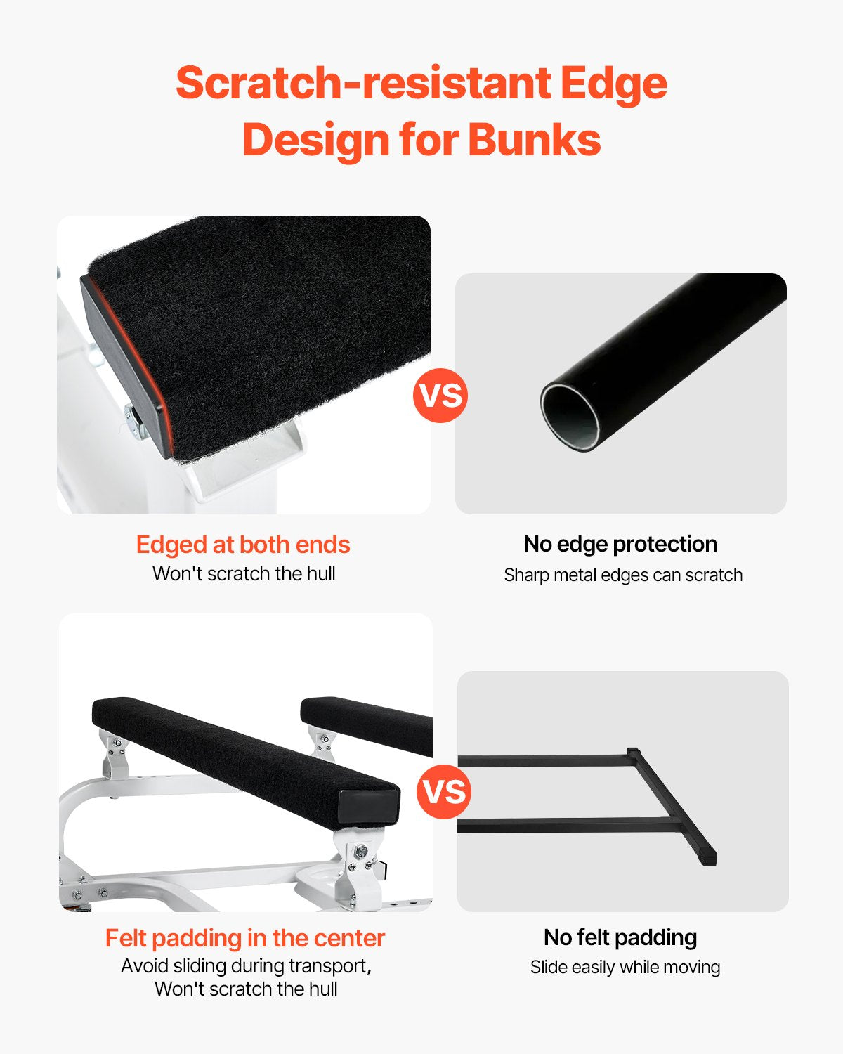 Vattenskotervagn, 1300 lbs lastkapacitet, vattenskoterställ, vattenskotervagn för att flytta vattenskoter, justerbara britsar med 4 hjul och 2 bromsar, kraftig vattenskotervagn för kajaker, vattenskotrar, motorbåtar