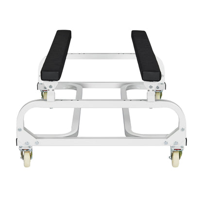 Vattenskotervagn, 1300 lbs lastkapacitet, vattenskoterställ, vattenskotervagn för att flytta vattenskoter, justerbara britsar med 4 hjul och 2 bromsar, kraftig vattenskotervagn för kajaker, vattenskotrar, motorbåtar