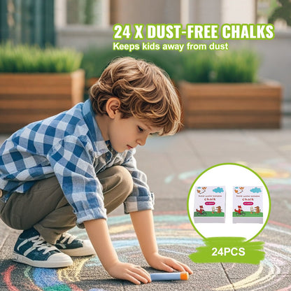 Easel Accessory Set, 32 PCS Kid's Art Easel Painting Kit Including Chalks, Dry-Erase Markers & Paper Rolls, Supplies Set for Standing Art Easel, Painting Accessories for Toddlers Boys and Girls