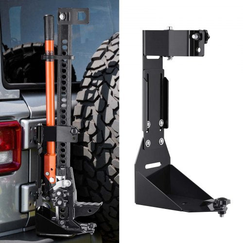 High Lift Jack Mount Bracket, Farm Jack Holder Mounting Bracket Kit, Mount Carrier for Off Road Heavy-Duty Jacks, Compatible With YJ (1986-1996), TJ (1997-2006), JK (2006-2018), JL (2018-2024)