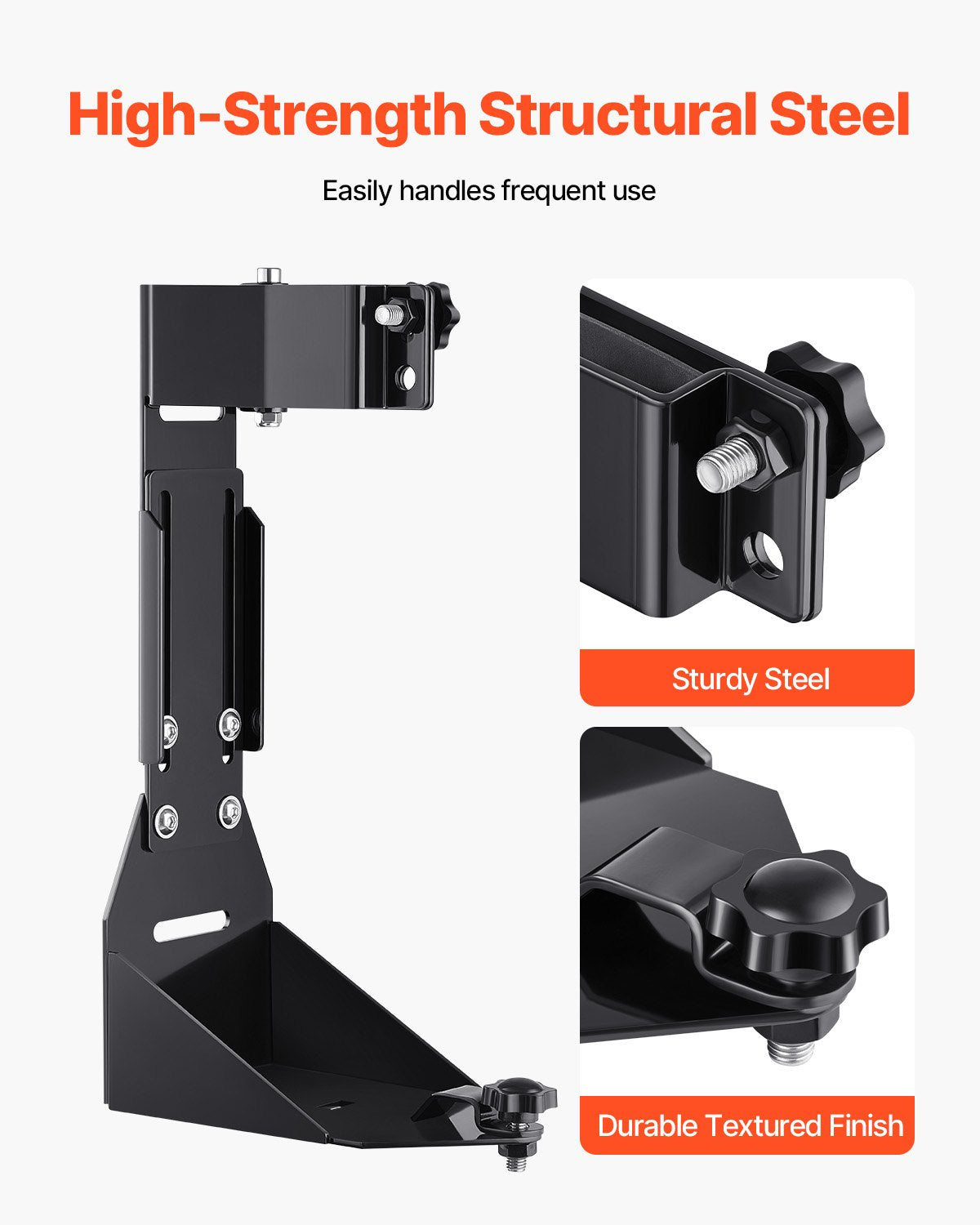 High Lift Jack Mount Bracket, Farm Jack Holder Mounting Bracket Kit, Mount Carrier for Off Road Heavy-Duty Jacks, Compatible With YJ (1986-1996), TJ (1997-2006), JK (2006-2018), JL (2018-2024)