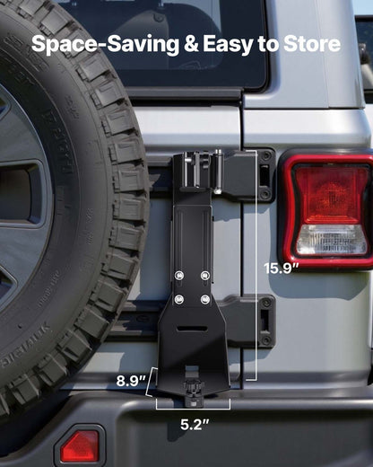 High Lift Jack Mount Bracket, Farm Jack Holder Mounting Bracket Kit, Mount Carrier for Off Road Heavy-Duty Jacks, Compatible With YJ (1986-1996), TJ (1997-2006), JK (2006-2018), JL (2018-2024)