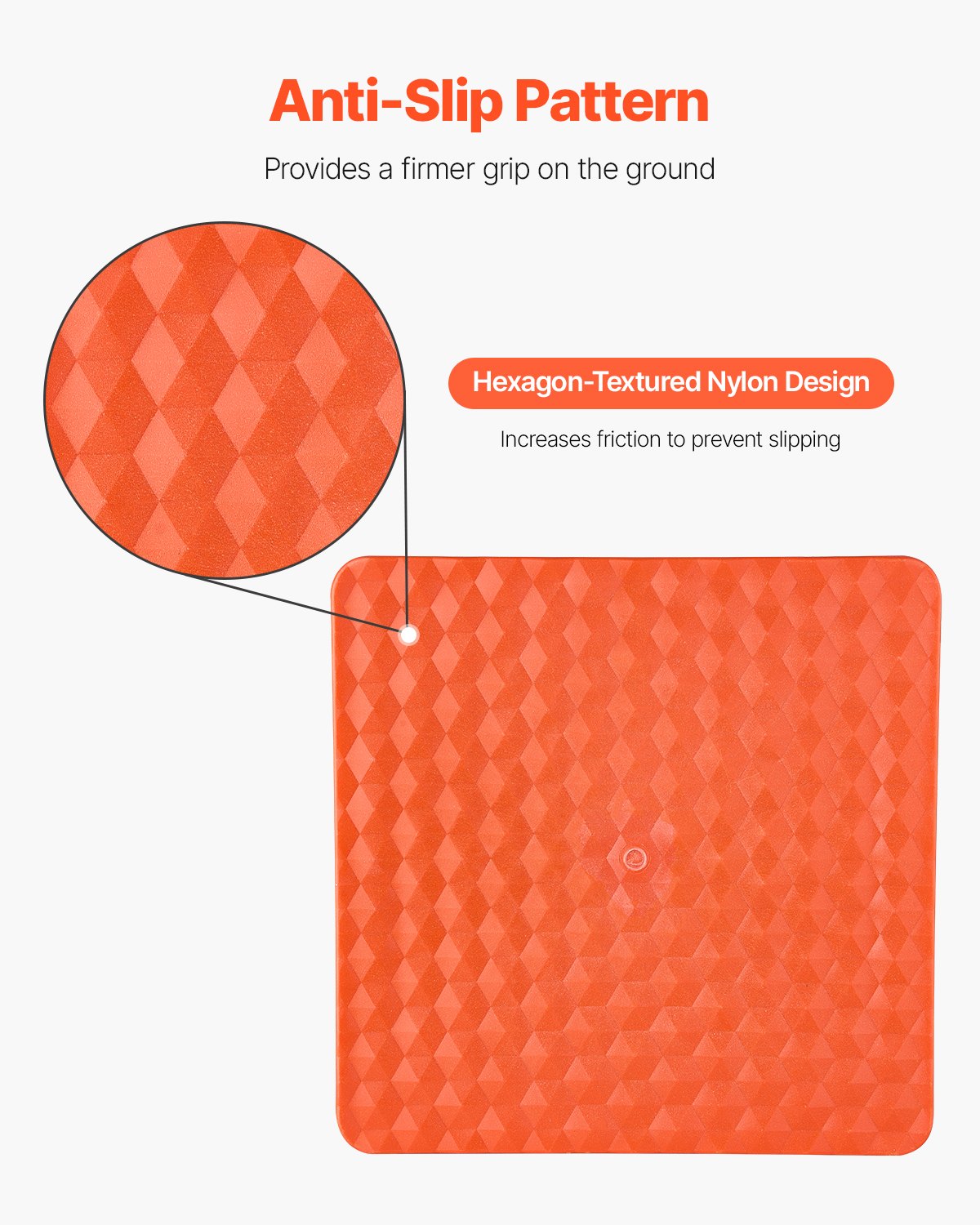 Höglyftande domkraftsbas och handtagshållare, 295 x 295 mm terrängdomkraftsstativ med 3400 kg kapacitet, kraftiga lantbruksdomkrafter stödstativ för de flesta domkrafter med 185 x 120 mm bas, röd