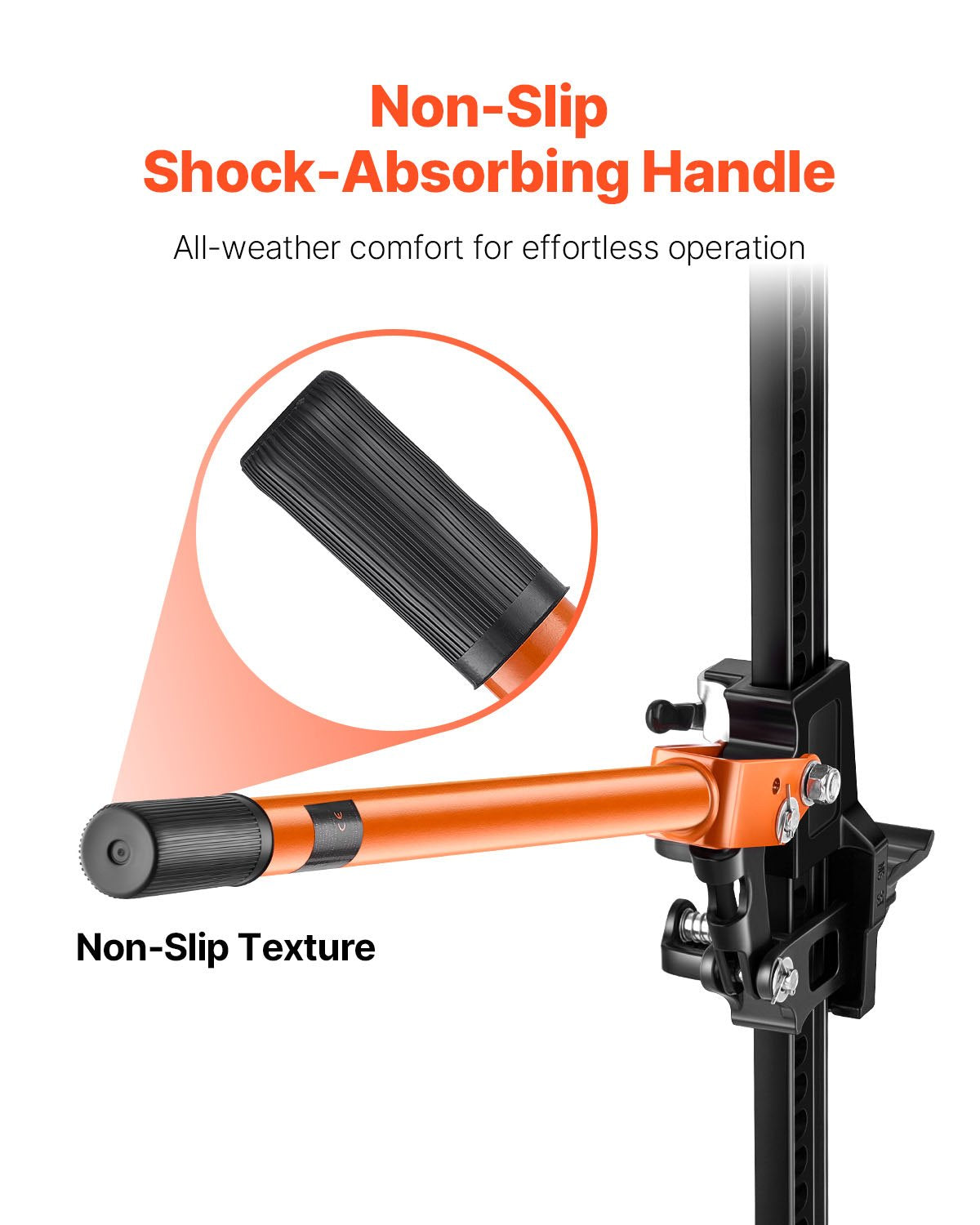Jordbruksdomkraft, 86 cm höglyftande gårdsdomkraft, 3,18 tons kapacitet, spärrfunktion, terrängdomkrafter, kraftiga domkrafter med 130,1–711,2 mm lyftområde för traktor, lastbil, SUV