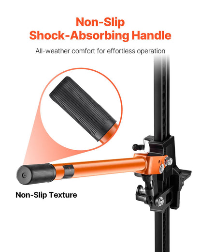 Jordbruksdomkraft, 86 cm höglyftande gårdsdomkraft, 3,18 tons kapacitet, spärrfunktion, terrängdomkrafter, kraftiga domkrafter med 130,1–711,2 mm lyftområde för traktor, lastbil, SUV